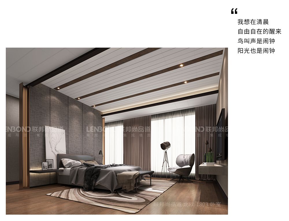 联邦尚品道集成墙面 集成吊顶 北欧效果图