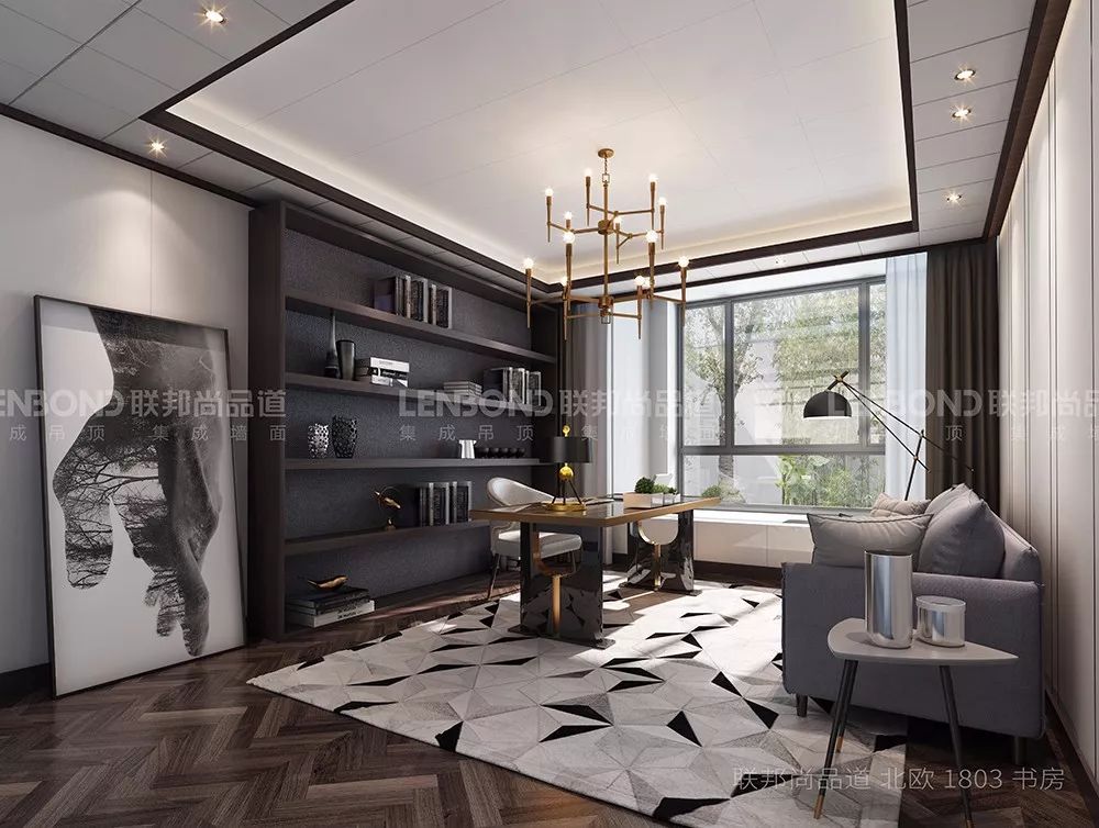 联邦尚品道集成墙面 集成吊顶 北欧效果图