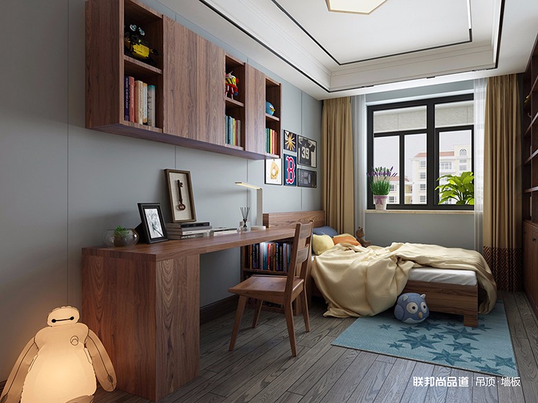 集成墙面儿童房效果图