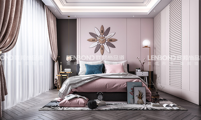 集成墙板效果图