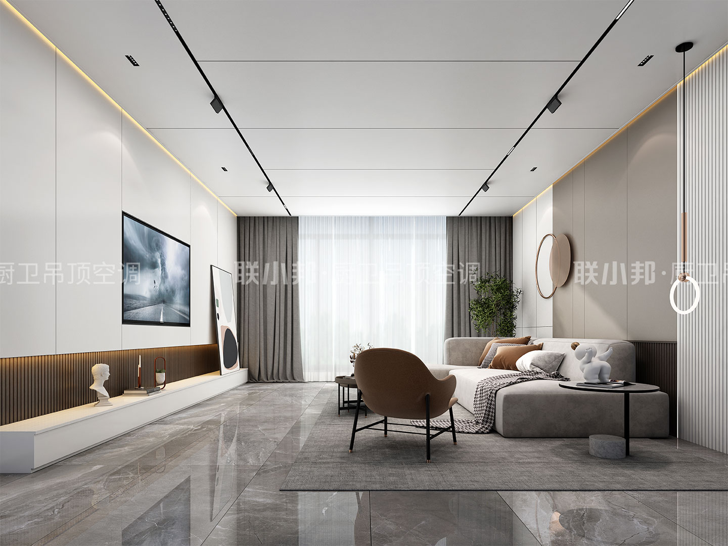 联小邦宽宅大板吊顶 效果图