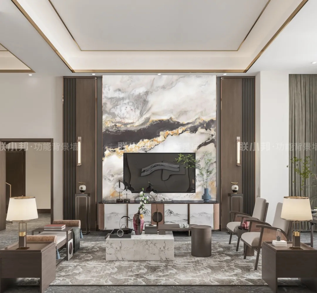 联小邦水晶岩板背景墙 联小邦水晶岩板背景墙